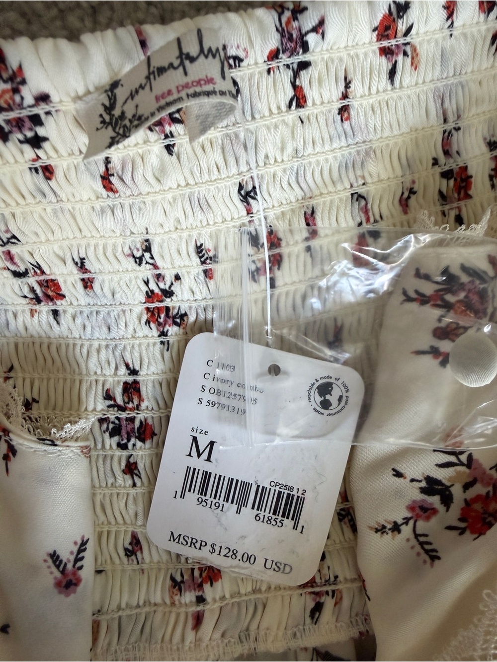 Free People Intimately FP Out & About Floral Lace Maxi Slip Dress NWT Medium - Picture 7 of 12